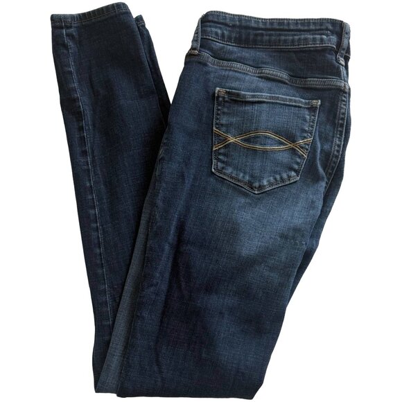Abercrombie & Fitch Women's Dark Blue Skinny Jeans - Picture 3 of 8